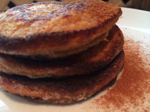 A healthy dose of cinnamon awakens your taste buds and makes these pancakes even more delicious.
